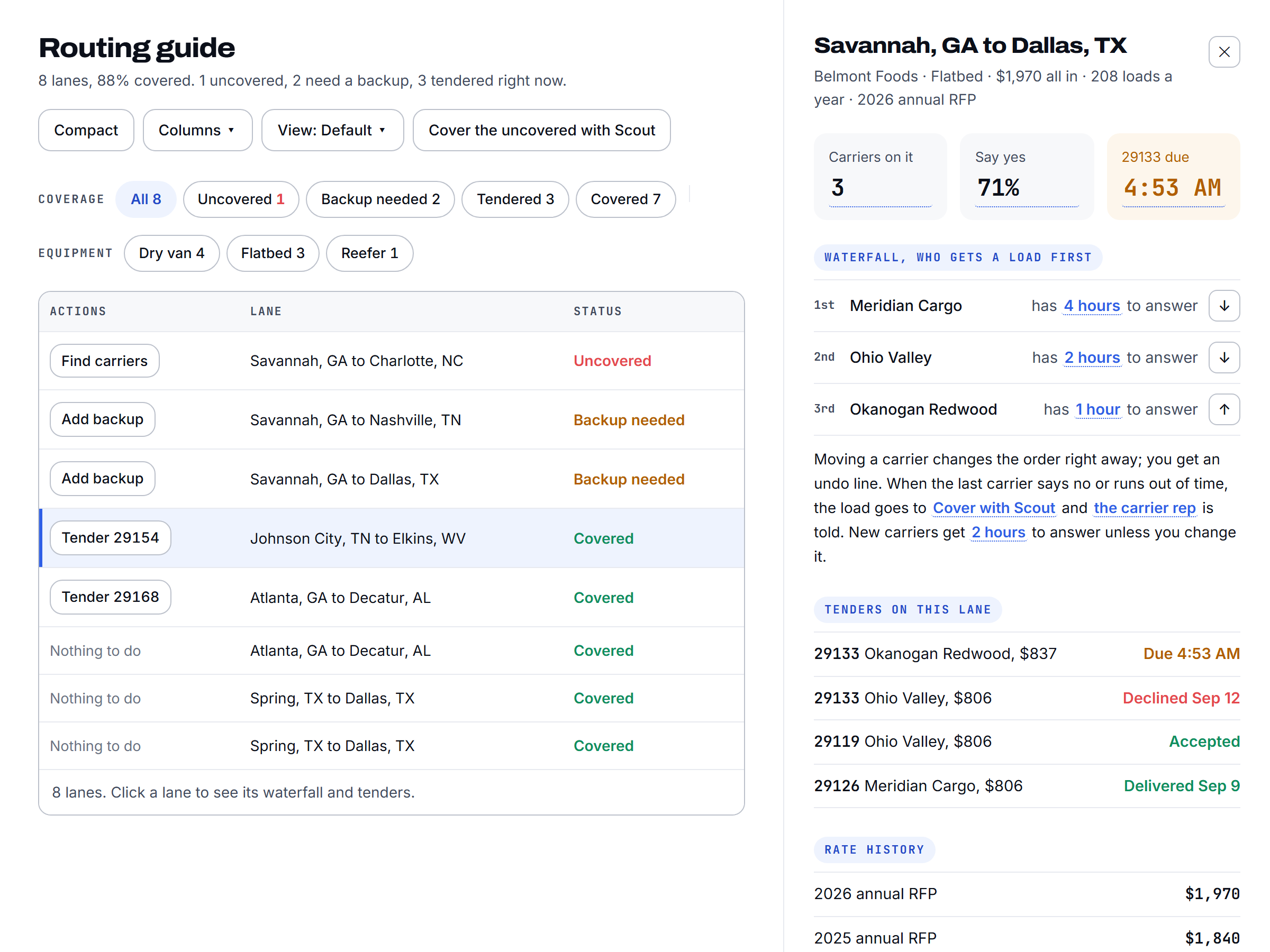 The routing guide, which no generic CRM has a screen for