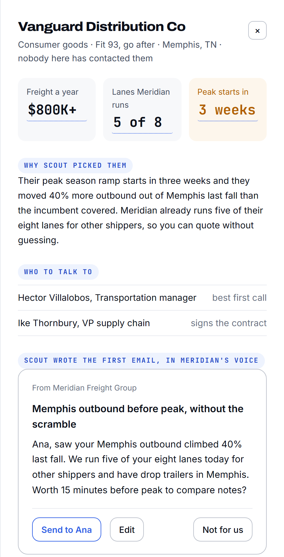 Scout answering a question with the move it would make